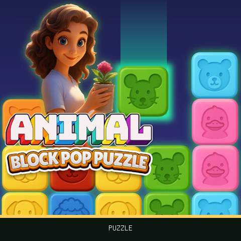 Animal Block Pop Puzzle