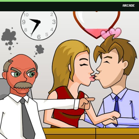 Secret Office Kissing
