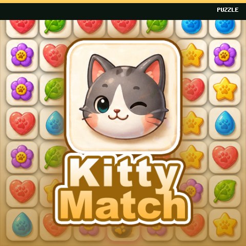 Kitty Match 3 puzzle game